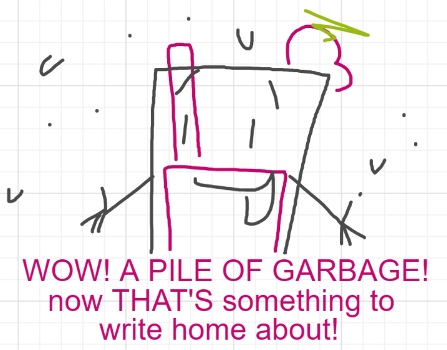 A panel from I've Been Everywhere, Man, episode nine of the Board Boards object show by Furretwalk/WalkingFurret.